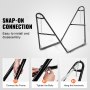 VEVOR Universal 2 Person Hammock Stand, Adjustable Heavy Duty 550 lbs Capacity Hammock Stand Fits 7.5-13.5 ft Hammocks for Outdoor and Indoor Portable Hammock Stand with Chain, Hook, and Carrying Bag