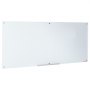 VEVOR Magnetic Glass Whiteboard, Dry Erase Board 72"x36", Wall-Mounted Large White Glassboard Frameless, with Marker Tray, an Eraser and 2 Markers, White