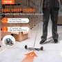 VEVOR 15-inch magnetische veger met wielen, capaciteit van 8 lbs, met uitschuifbare magnetische opraaptool, verstelbare handgreep, magnetische opraapveger voor het oprapen van spijkers en schroeven, voor werkplaats, garage, tuin