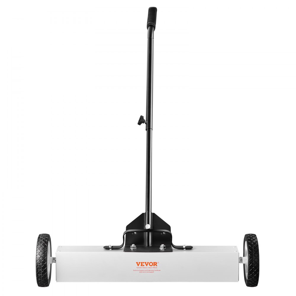 VEVOR 24-inch magnetische veger met wielen, capaciteit van 50 lbs, met uitschuifbare magnetische opraaptool, verstelbare handgreep, magnetische opraapveger voor het oprapen van spijkers en schroeven, voor werkplaats, garage, tuin