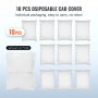 VEVOR Clear Plastic Car Cover 10pcs Disposable Car Covers, 22\' x 12\' Universal Plastic Car Cover, Waterproof Dust-Proof Full Cover, Outdoor Indoor Car Cover, Effective Protection, Universal Type