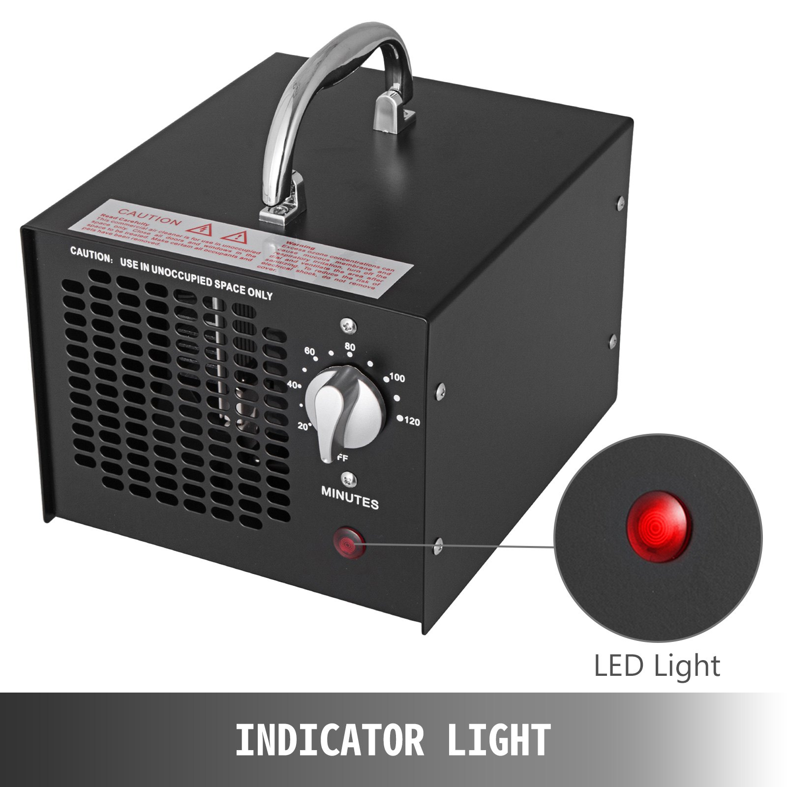 5000 mg / u Commerciële ozongenerator Luchtreiniger Rookvorm Huisdiergeur Stofverwijderaar