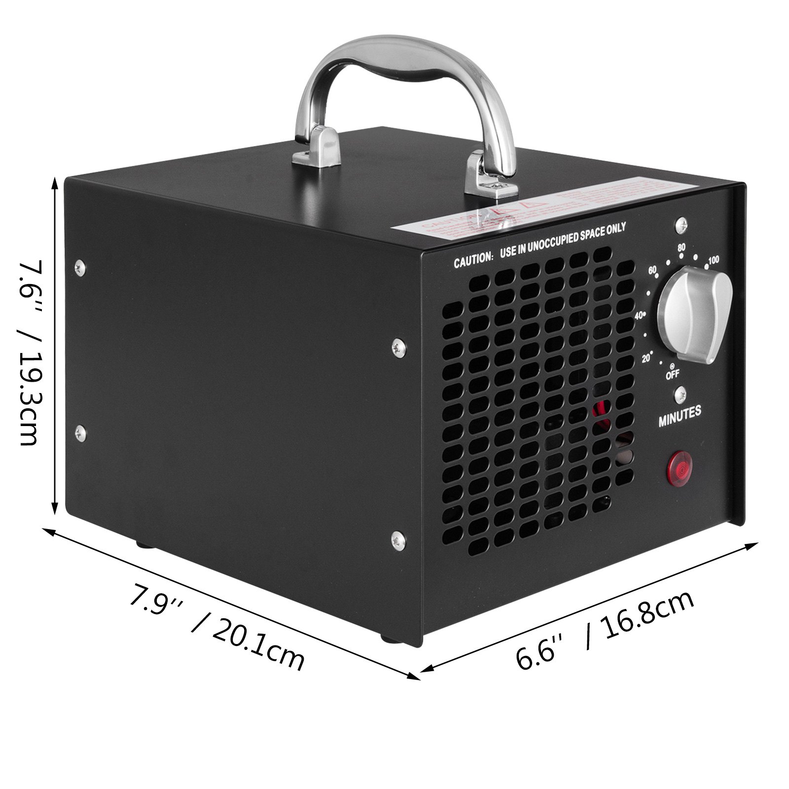 5000 mg / u Commerciële ozongenerator Luchtreiniger Rookvorm Huisdiergeur Stofverwijderaar