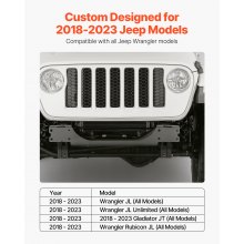 VEVOR lierbevestiging voor Jeep Wrangler JL/JLU Gladiator JT 2018-2023 modellen