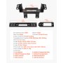 VEVOR Trailer Hitch Lier Montageplaat, Capaciteit 907-1633 kg, Beugel voor 2010-2021 Polaris Ranger Rescue Modellen, met 3-gats montage, Gepoedercoat staal, Zwart