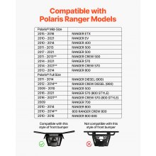 VEVOR Trailer Hitch Mount Bracket Rescue Polaris Ranger Modellen 2010-2021