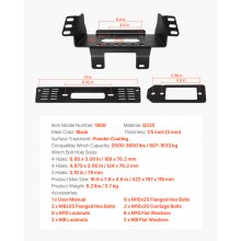 VEVOR Trailer Hitch Mount Bracket Rescue Polaris Ranger Modellen 2010-2021