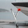 VEVOR lierstandaard, lierstandaard voor boottrailers, bootlierbevestiging met U-bouten voor 76x76-101 mm trekhaak, gegalvaniseerd, geschikt voor jetski's, zeilboten, visboten, speedboten