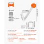 VEVOR Boottrailerstoel met rol, 50,8-76,2 mm lierpaal, windstandaard met oranje TPU-rol en U-bout, geschikt voor jetski, zeilboot, visboot, speedboot (gegalvaniseerd), zilver