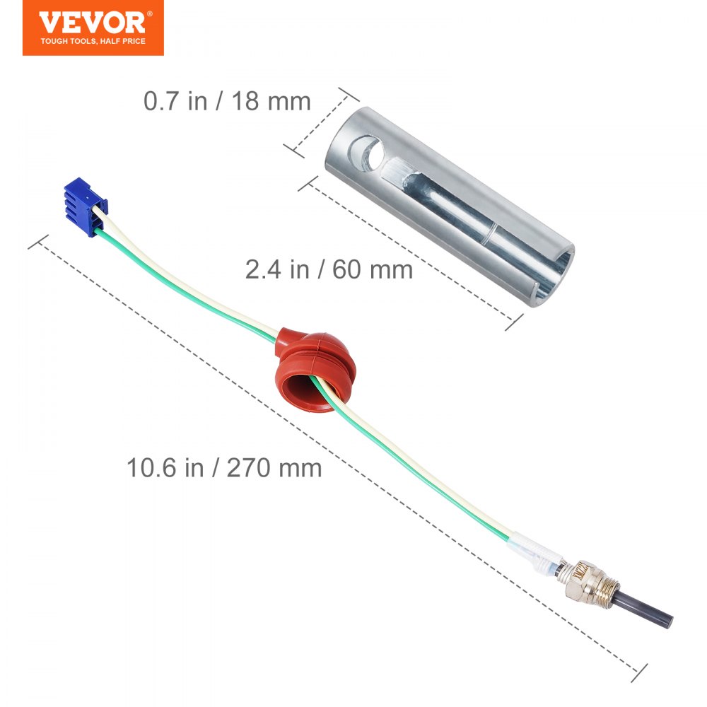VEVOR Gloeibougieset voor dieselverwarming, onderdeel voor lucht-dieselstandkachel met demontage- en installatiegereedschap, dieselverwarmingsconversieset voor vervanging van 2 kW/5 kW/8 kW dieselverwarmingen