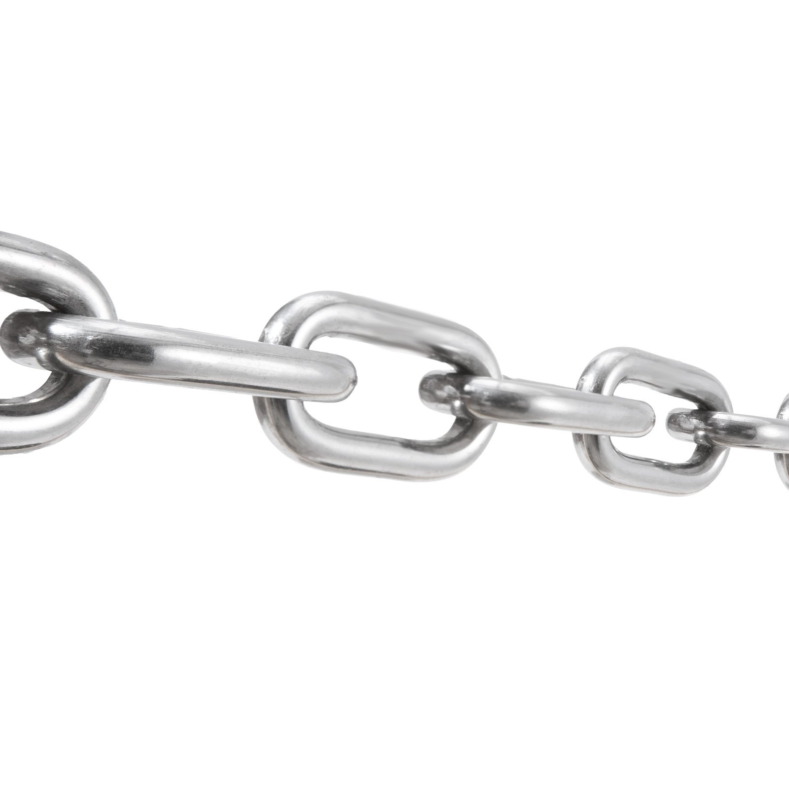 VEVOR Bootankerketting, 1/4 inch x 4 voet, 1700 lbs. WLL/4800 lbs. BS, 316 roestvrij staal, maritieme kwaliteit ankerketting met dubbele borgringsluitingen voor boten, dekken, vissen, geschikt voor diverse ankers