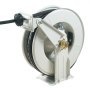 VEVOR brandstofslanghaspel, 1/4" x 50 voet, extra lange intrekbare vetslanghaspel, veeraangedreven automatische draaibare retour, zware koolstofstalen constructie met Sch