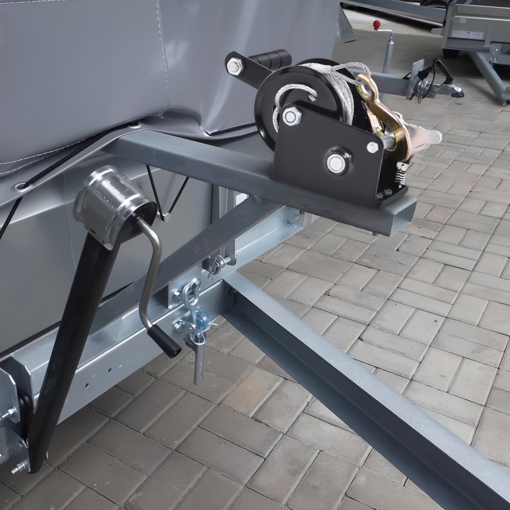 VEVOR kabellier 362,8 kg handkabellier 173 x 126 x 119 mm bootlier 2-weg ratel / 1-snelheid handlier met ca. 10 m staalkabel bandlier met ergonomische handgreep handkabellier voor voertuigen en boten