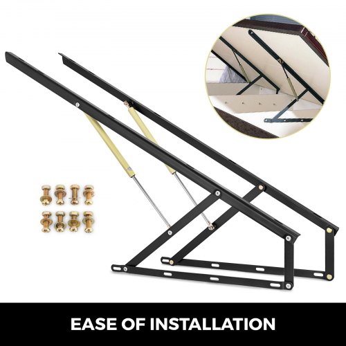 1 paar 4FT pneumatische slaapbank hefmechanisme kits voor opslag onder het bed