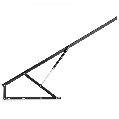 VEVOR Lift Bed met springbeslag, stalen bedbeslag, 152 cm lang, zwart, hydraulisch, scharnier, 60 kg laadcapaciteit voor slaapbanken of bedden met een afmeting van 1,5 x 2 m