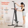 VEVOR Stepper Trainingsapparatuur Verticale Klimmer voor Thuistraining in de Gym, Compacte Opvouwbare Klimmer, Full Body Workout Klimmer met In Hoogte Verstelbaar Stuur, Pedaal
