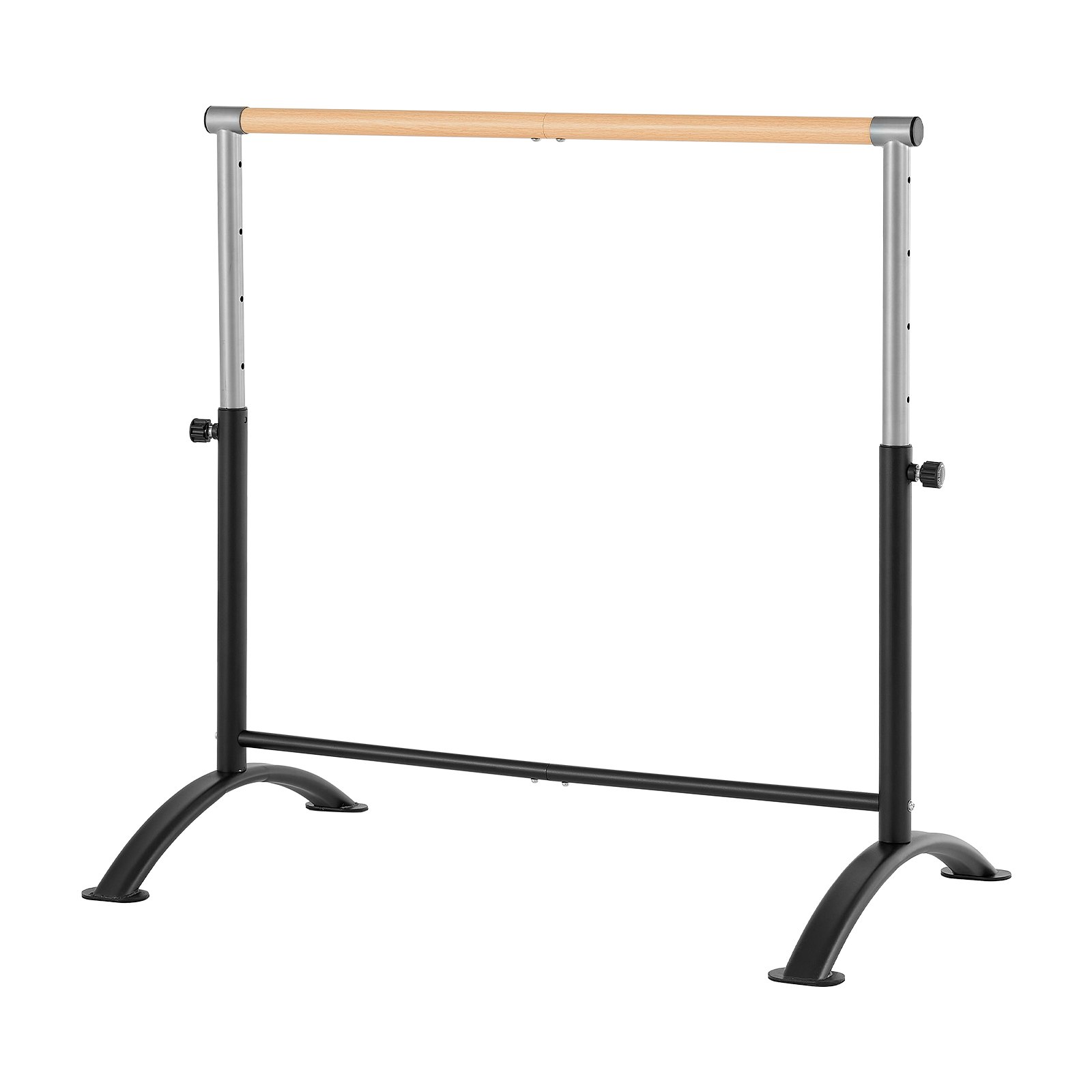 VEVOR Ballet Barre, vrijstaande balletbarre, in hoogte verstelbaar (5 standen / 715-1115 mm), stretchbarre van koolstofstaal voor ballet, balanstraining en ontspanningsoefeningen.