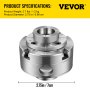 VEVOR Lathe Chuck, 2.75" Woodturning Lathe Chuck, 4-Jaw Wood Lathe Chuck, 1In x 8TPI Thread Mini Lathe Chuck, Precision Self-Centering Woodturning Chuck Jaws, Wood Lathe Accessories for Bowls Vases