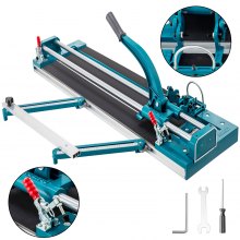 VEVOR 31 inch Blue Manual Tile Cutter with Precise Laser Positioning &  Anti-sliding Rubber Surface Single Rail & Bracket Suitable for Porcelain  and