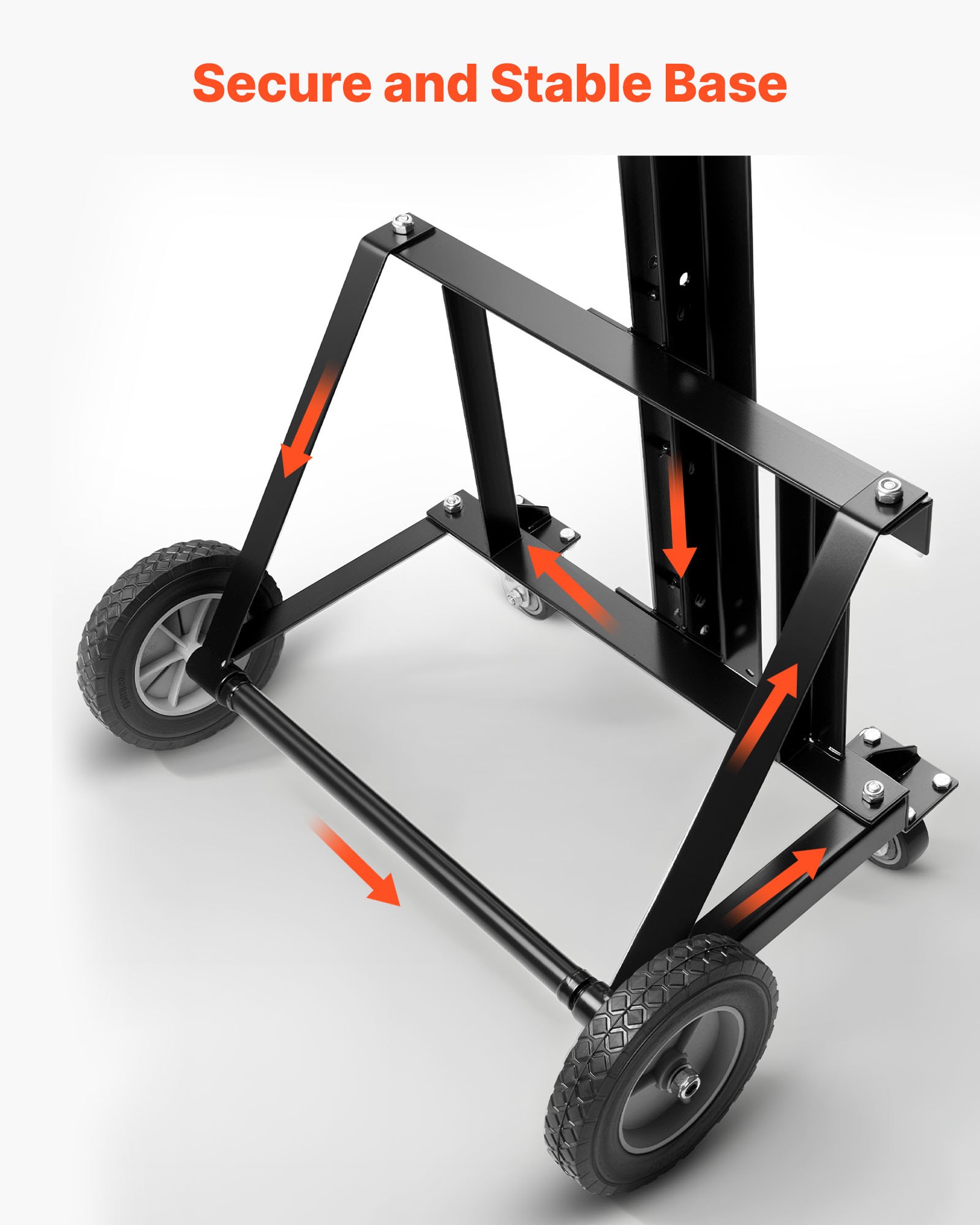 VEVOR Gipsplaatlift, 68 kg paneellift voor plafond- en wandmontage, éénpersoons gipsplaatlift, max. 1219 x 4878 mm. Verticale paneellift met wielen, gemakkelijk te vervoeren (geel)