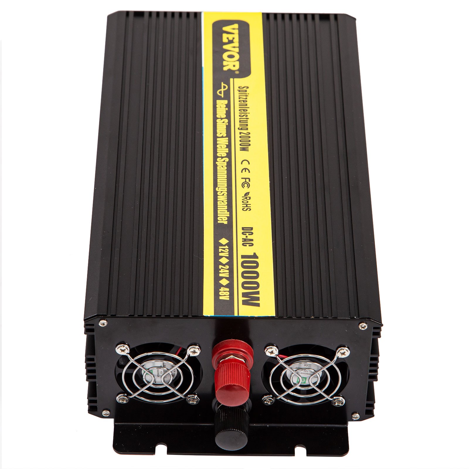 Vevor Zuivere Sinus Omvormer Omvormer 12 V Naar 230 V 1000 W Pure Sinus Lcd Auto