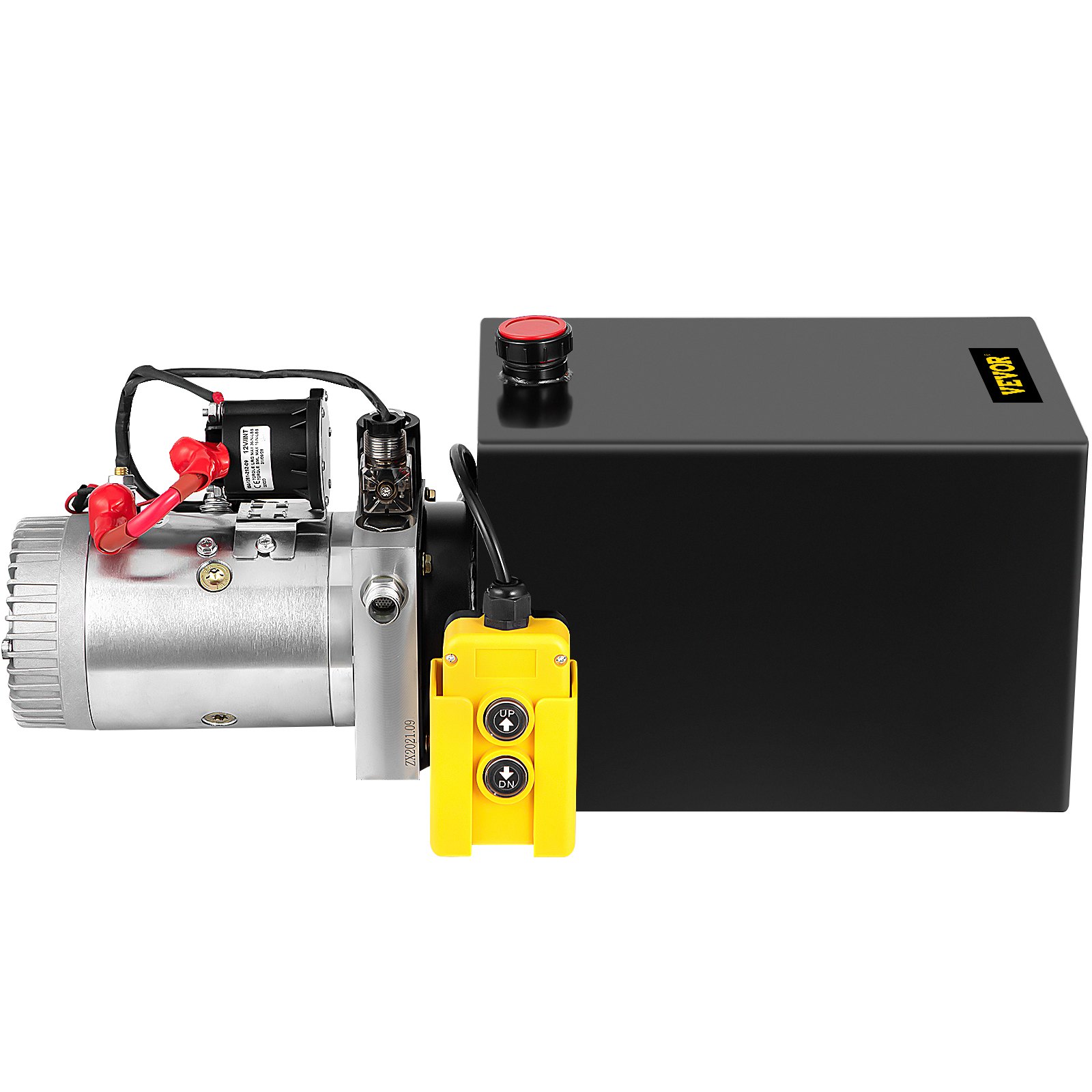 VEVOR Single Acting 13 QT Hydraulic Pump Tipper Trailer Hydraulic Pump 59 x 29 x 31 cm Hydraulic Unit Single Acting Unit 12 V