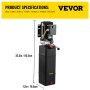 VEVOR Hydraulic Pump, 4 Gallon Hydraulic Motor, Hydraulic Lift, Single Phase Lift, 3450 RPM, Dump Trailer, 208-230 Volt, Portable Lift, 2 HP, Car Lift