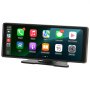 VEVOR Draadloze Autoradio (254 mm) Draagbare Radio met Touchscreen, Compatibel met Apple CarPlay Android Auto, CarPlay Scherm voor Auto met Spraakbediening Mirror Link Bluetooth GPS Navigatie