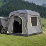VEVOR SUV Tent Camping Auto Tent (248 x 308 x 230 cm) Waterdicht PU2000 Ruim Dubbellaags Ontwerp voor 5-8 Personen, SUV Kampeertent met Ramen & Gaas Ramen & Regendak & Tas