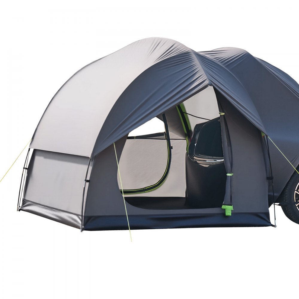 VEVOR SUV Tent Camping Auto Tent (240 x 240 x 215 cm) Waterdicht PU2000 Ruim Dubbellaags Ontwerp voor 5-8 Personen, SUV Kampeertent met 2 Deuren & Gaasramen & Regendak & Tas