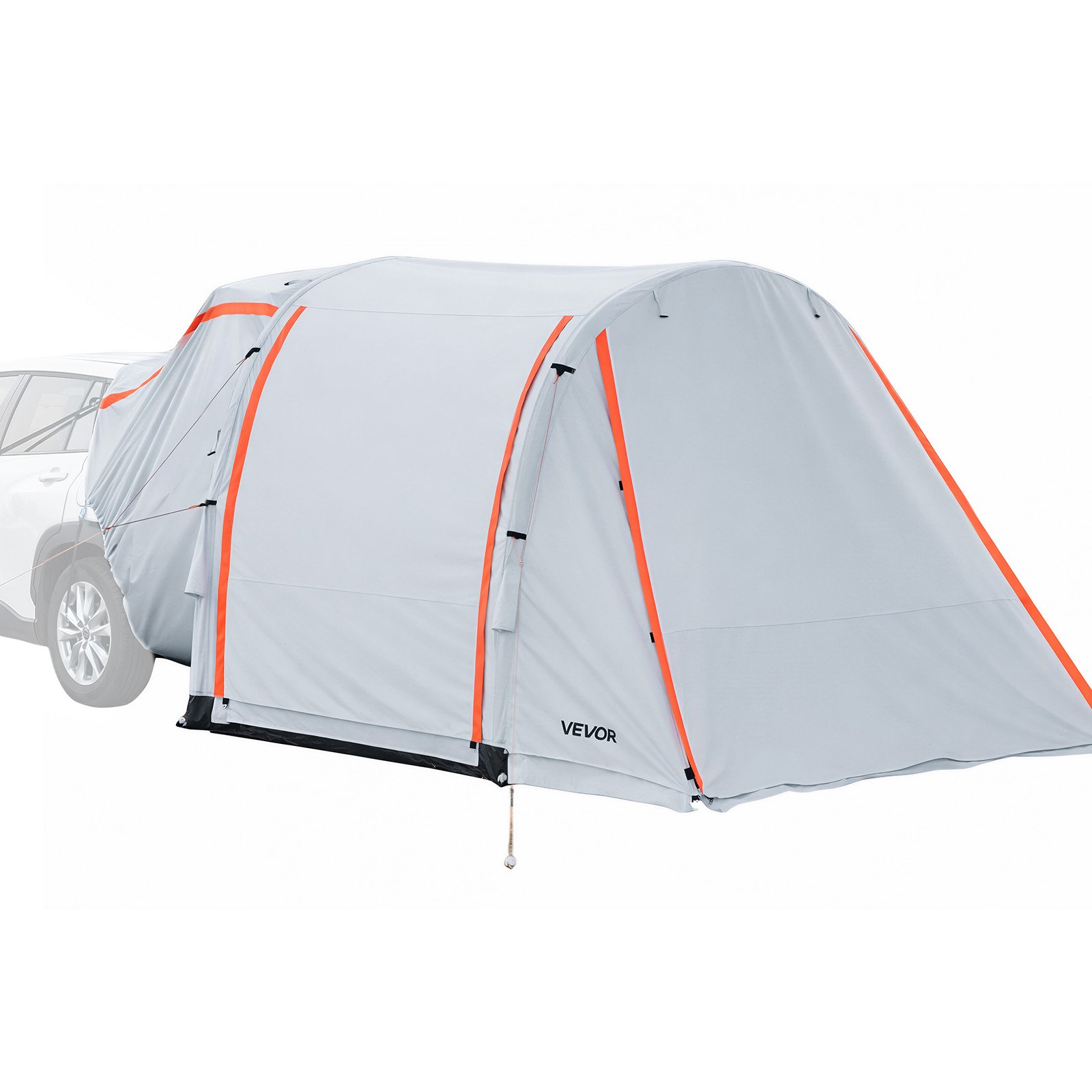 VEVOR Opblaasbare Achterkleptent Autotent (2042+1020) x 2438 x 2020 mm, Waterdicht (PU2000 mm) Campingtent met geventileerde deuren en muggennetten, Achterkleptent voor SUV's voor kamperen en wandelen, incl. luchtpomp