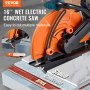 VEVOR 16'' Electric Concrete Saw Wet/Dry Saw Cutter with Water Pump and Blade