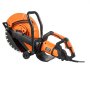 VEVOR Elektrische betonzaag, 406 mm, zware cirkelzaag 2800 W, zaagdiepte 152 mm, nat/droog schijfzaag met waterleiding, waterpomp, zaagblad, voor steen en baksteen