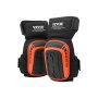 VEVOR Kniebeschermers 30x20 cm, Verlengde kniebeschermers met 2 verlengbanden, Antislip Foam Gel Tegelzetterskniebeschermers voor tuinieren, vloeren, daken en schoonmaken, Zwart en oranje
