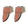 VEVOR Kniebeschermers 205 x 230 x 125 mm, Duurzame leren constructie, Machinewasbare kniebeschermers, Extra dikke knieondersteuning voor tuinieren, vloeren en schoonmaken, Zwart & Bruin