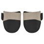 VEVOR Kniebeschermers 205 x 230 x 125 mm, Duurzame leren constructie, Machinewasbare kniebeschermers, Extra dikke knieondersteuning voor tuinieren, vloeren en schoonmaken, Zwart & Bruin