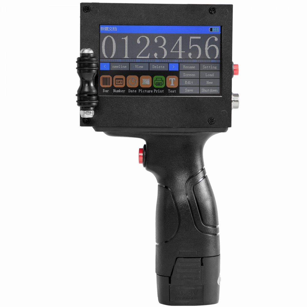 VEVOR Draagbare Inkjet Printer Handheld Printer Code Printer Datum Barcode Foto's: