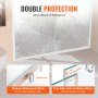 VEVOR Semi-frameless Shower Door, 57.7-59" W x 70" H, Shower Sliding Glass Door with 1/4"(6mm) Clear Tempered Glass, Waterproof Shatterproof NANO Stain-Resistant with Stainless Steel Hardware, Chrome