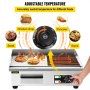 VEVOR Electric Flat Top Grill 3000W Electric Countertop Griddle Grill 22 Inch Stainless Steel Flat Griddle Hotplate BBQ Kitchen Grill Adjustable Temp Control Restaurant Grill