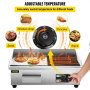 VEVOR Commercial Electric Griddle, 18" Teppanyaki Grill, 2500W Electric Flat Top Grill, Stainless Steel Electric Countertop Griddle with Drip Hole, 50-300℃ Countertop Griddle for Pancake, Chicken