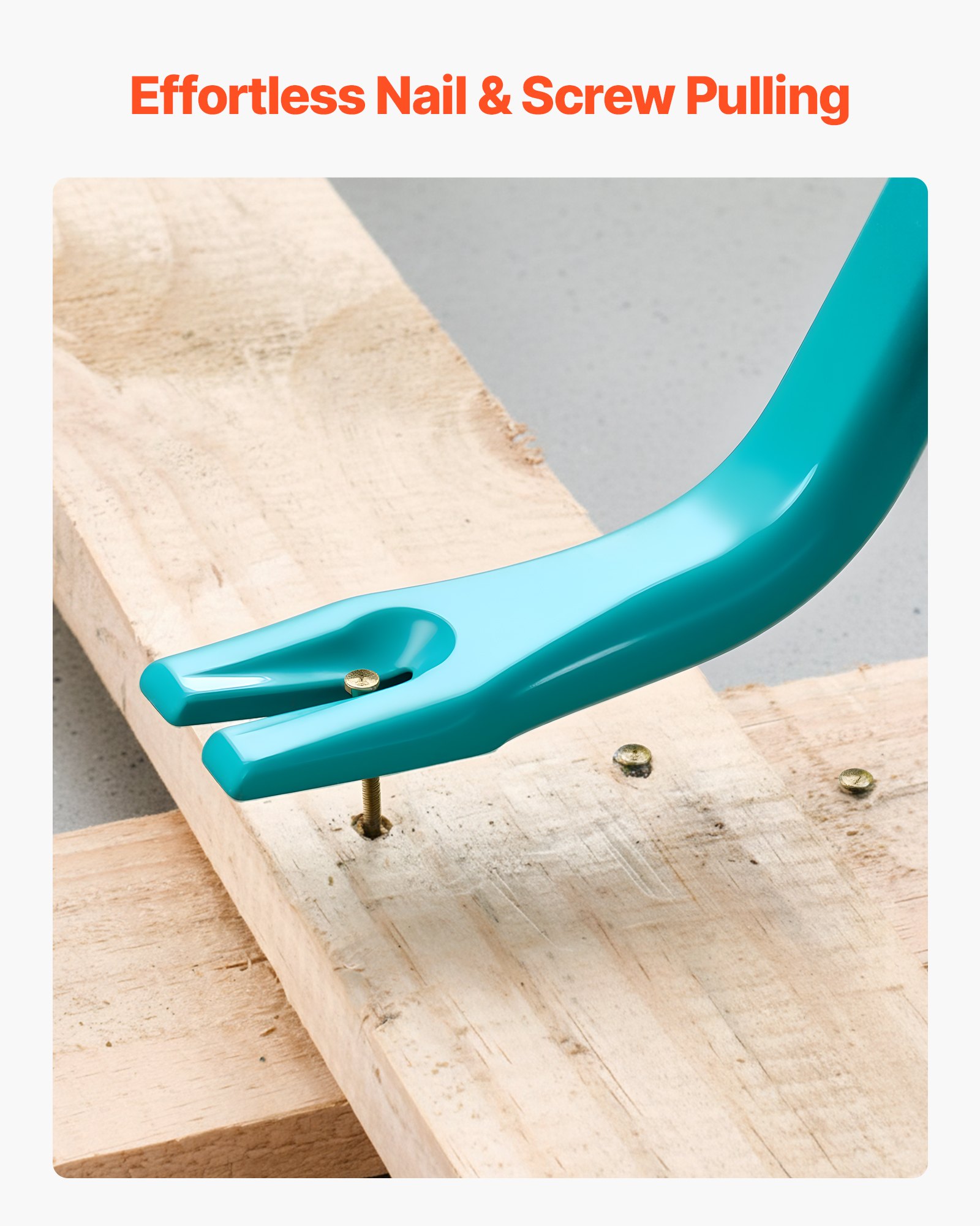 VEVOR koevoet, ca. 907 kg draagvermogen, 1422,4 mm totale lengte, staal, spijkertrekker voor sloopwerkzaamheden, beton en breken, ideaal voor gebruik in de bouw en industrie, met optimale hefboomwerking