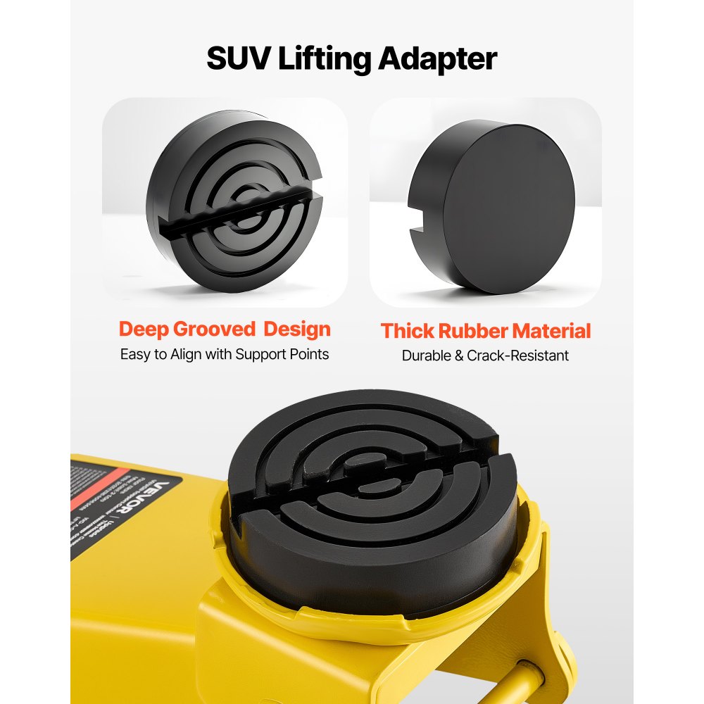 VEVOR Low Profile Floor Jack, 3 Ton (6614 lbs) Capacity, Steel Racing Floor Jack with Single Piston Quick Lift Pump & Foot Pedal, Hydraulic Trolley Car Lift for SUVs, Pickups, Lifting Range 5.1"-19.7"