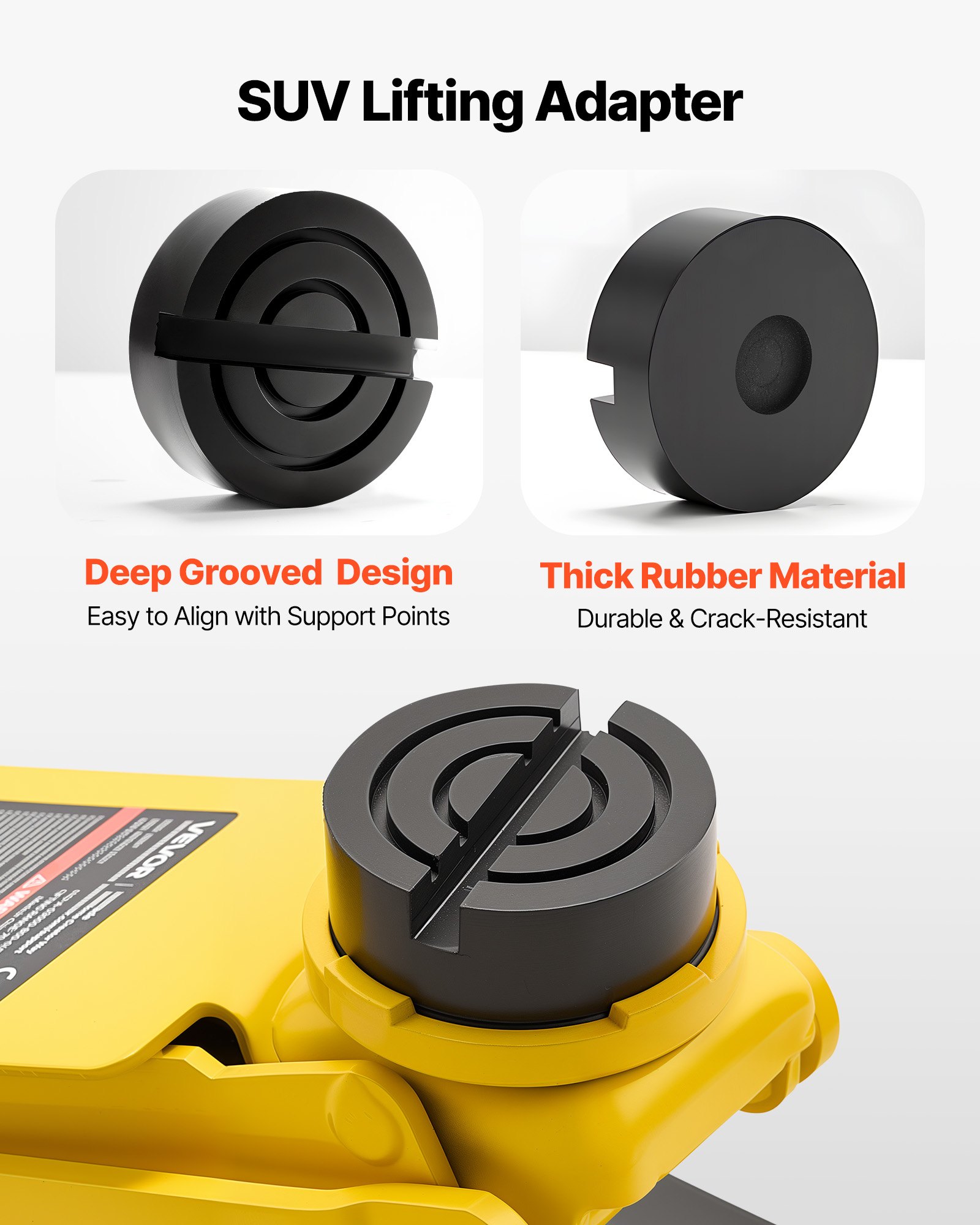 VEVOR Low Profile Floor Jack, 3 Ton (6614 lbs) Capacity, Steel Racing Floor Jack with Dual Pistons Quick Lift Pump & SUV Adapter, Hydraulic Trolley Car Lift for Sports Cars, Lifting Range 2.95"-19.7"