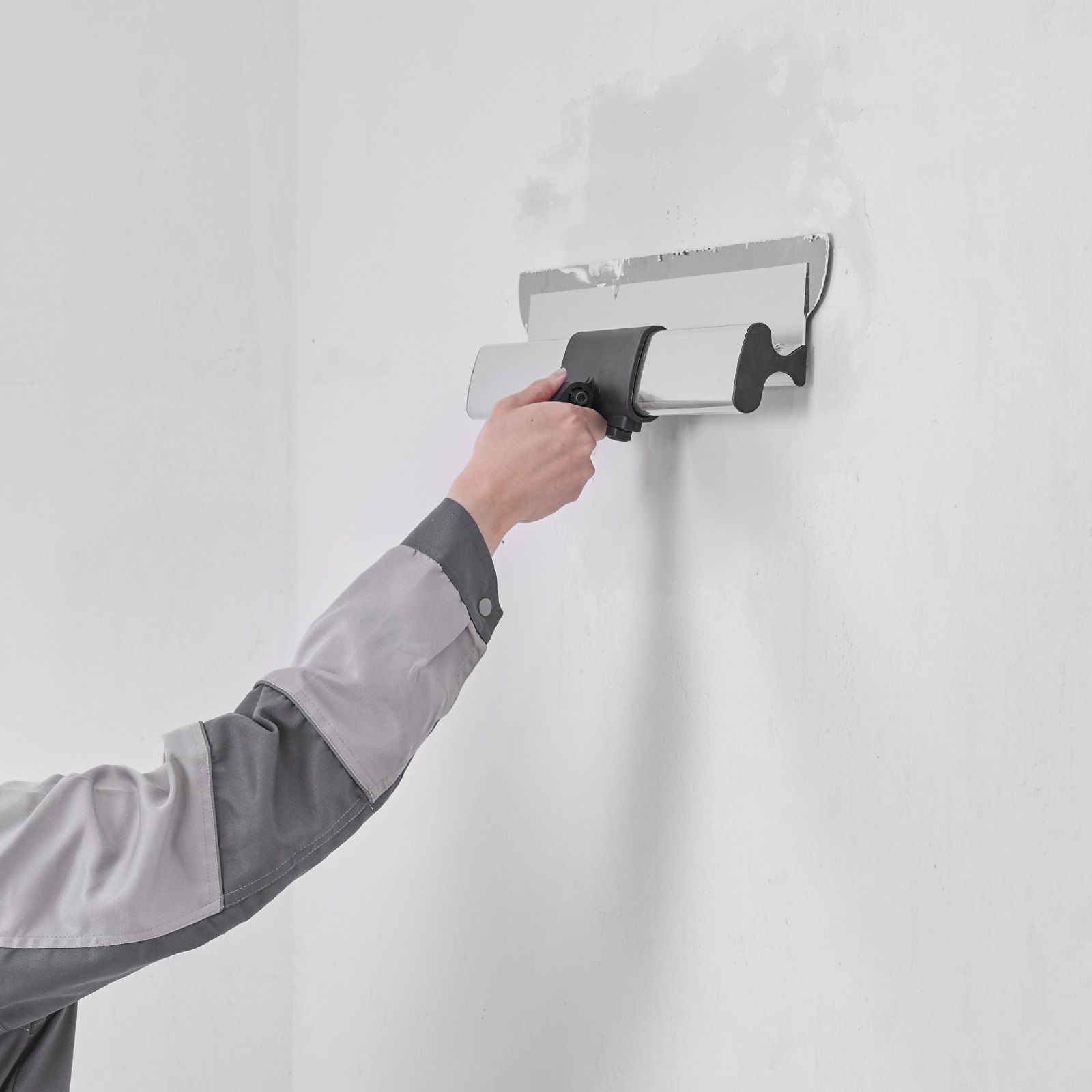 VEVOR Gipsplaatkitmesset, handvat + fixator-gladmesaccessoire, professioneel gereedschap voor gipsplaatkit, smudger-/gipsplaatmes, voor gipsplaat/wandplaat/gipskartonplaat (zonder lemmet)