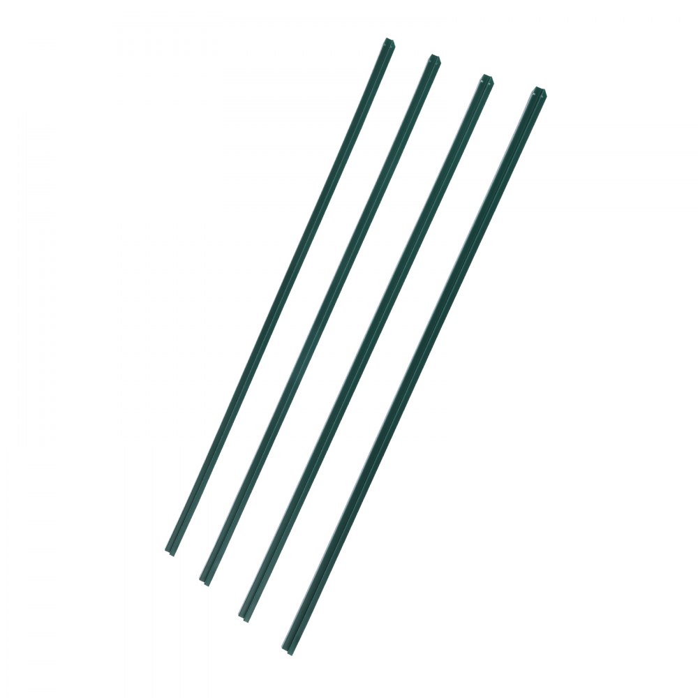 VEVOR privacyscherm lamellen 1130 mm, enkelwandige verticale lamellen met grondvergrendelingsmechanisme voor gaashekken, hoogwaardige HDPE gaashekken, ideaal voor tuin, boerderij, sportveld (groen)