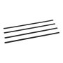 VEVOR Bottom Locking Privacy Slats, Single-Wall Vertical Bottom-Locking Slats for Chain-Link Fence, High-Density HDPE Chain Link Slats Ideally Fit 6' High Fence for Garden, Farm, Sports Field(Black)