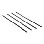 VEVOR Bottom Locking Privacy Slats, Single-Wall Vertical Bottom-Locking Slats for Chain-Link Fence, High-Density HDPE Chain Link Slats Ideally Fit 6' High Fence for Garden, Farm, Sports Field(Black)