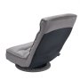 VEVOR Swivel Floor Gaming Chair, 360-Degree Rotating Floor Chair with 4 Adjustable Position Folding Backrest and Lumbar Support, Folding Video Reclining Sofa for Watching TV Reading Playing Game, Gray