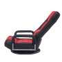 VEVOR Draaibare vloergamestoel met armleuningen (360° draaibaar) Vloerbank met 6 verstelbare standen, rugleuning en lendensteun, Video-relaxfauteuil voor tv kijken en lezen, Rood/Zwart