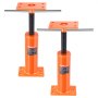 VEVOR House Floor Jacks, 2 Pack, 12"-16" Height Range, 9700 lbs Max Load Capacity Per Unit, Adjustable Support Beam Basement Jack Post Pole for Leveling, Steel Telescoping Jack for Temporary Support